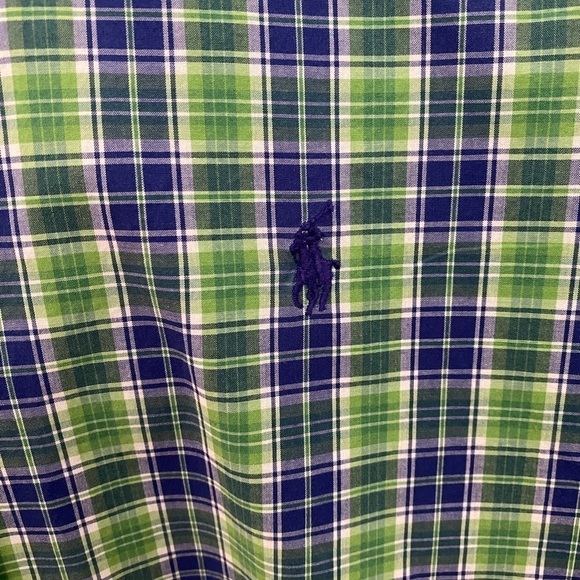RALPH LAUREN Blake Checkered Plaid Button Down Shirt Men M Medium - Picture 3 of 5